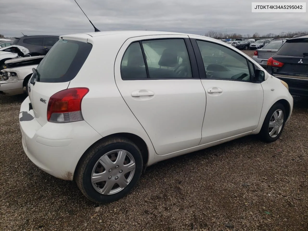 2010 Toyota Yaris VIN: JTDKT4K34A5295042 Lot: 78170924