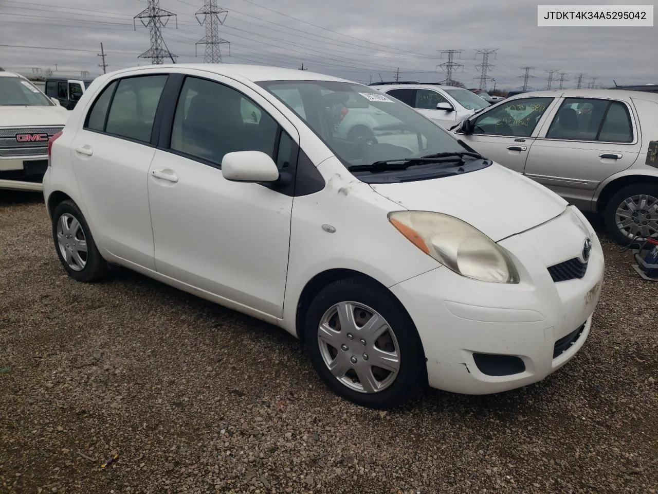 2010 Toyota Yaris VIN: JTDKT4K34A5295042 Lot: 78170924