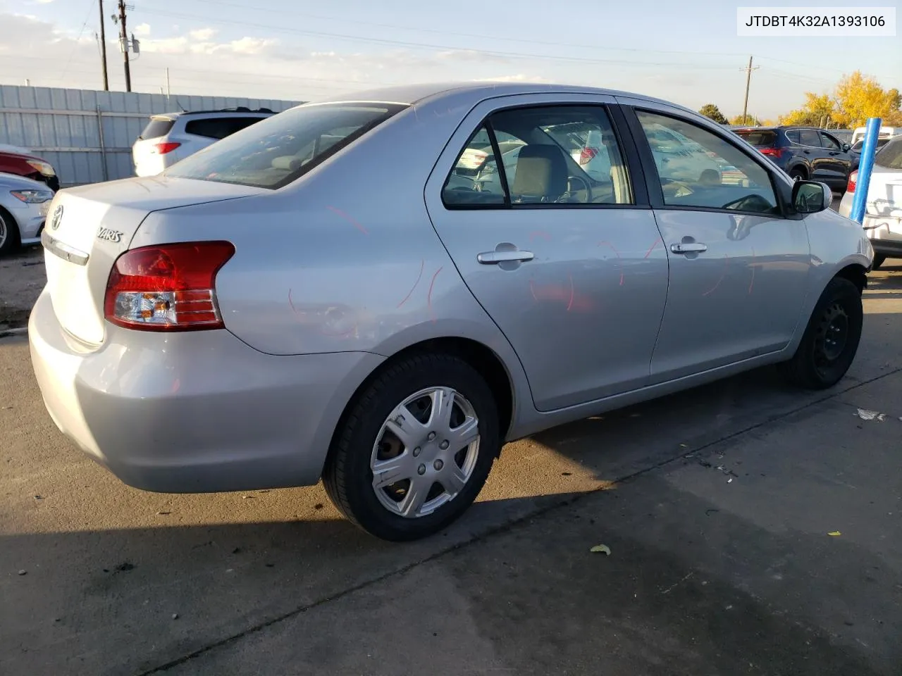 2010 Toyota Yaris VIN: JTDBT4K32A1393106 Lot: 78189284