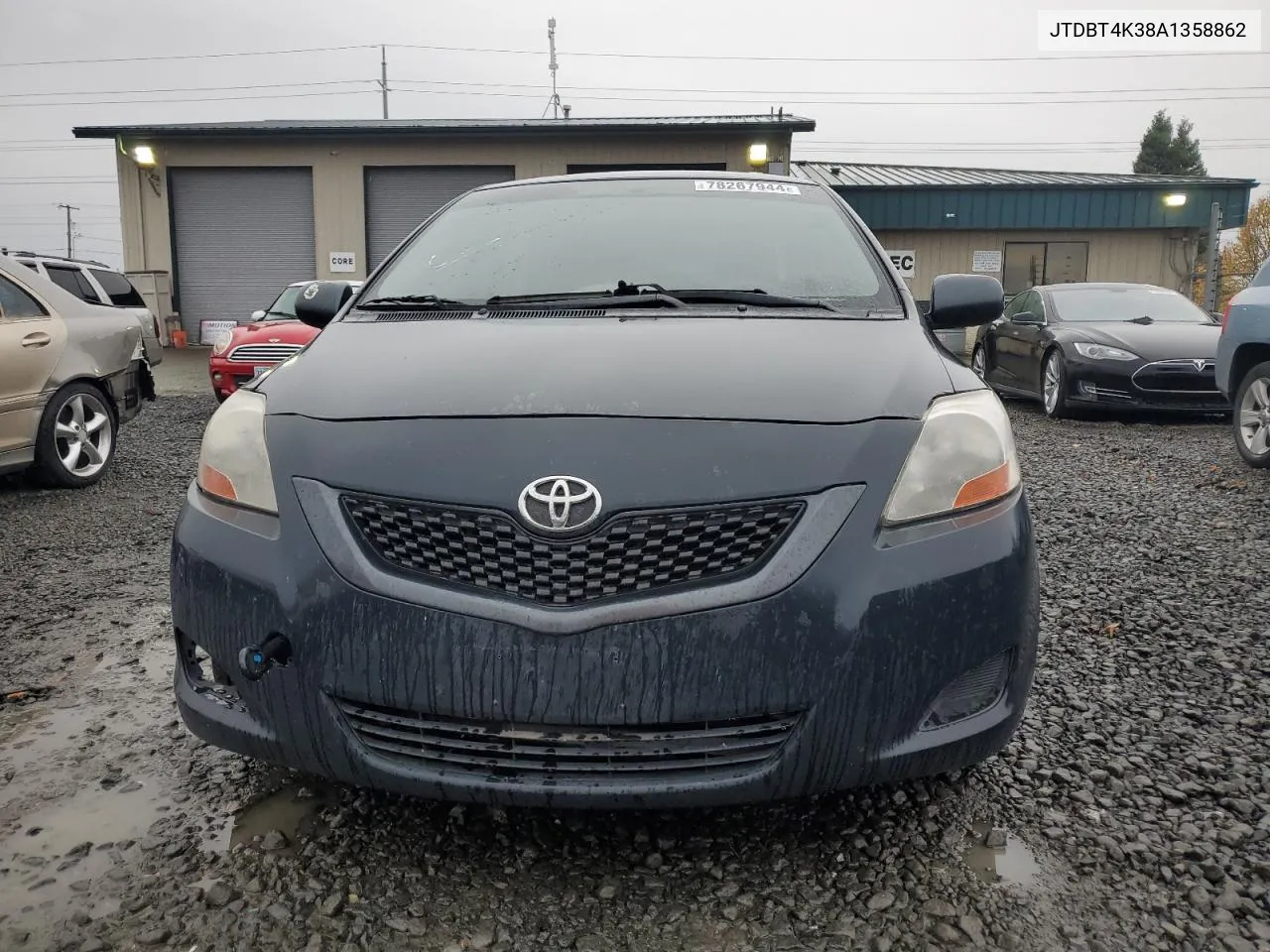 2010 Toyota Yaris VIN: JTDBT4K38A1358862 Lot: 78267944