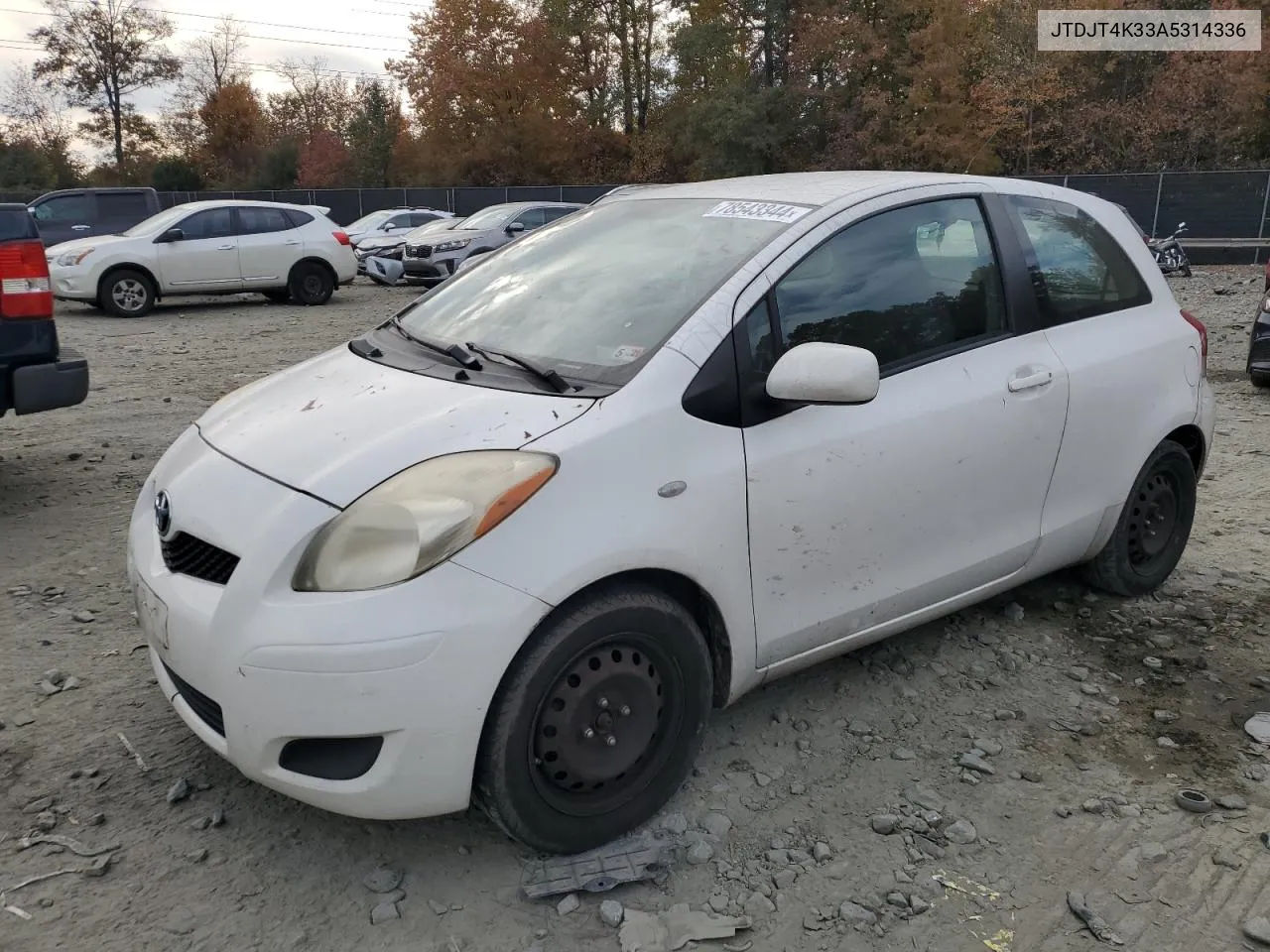 2010 Toyota Yaris VIN: JTDJT4K33A5314336 Lot: 78543344