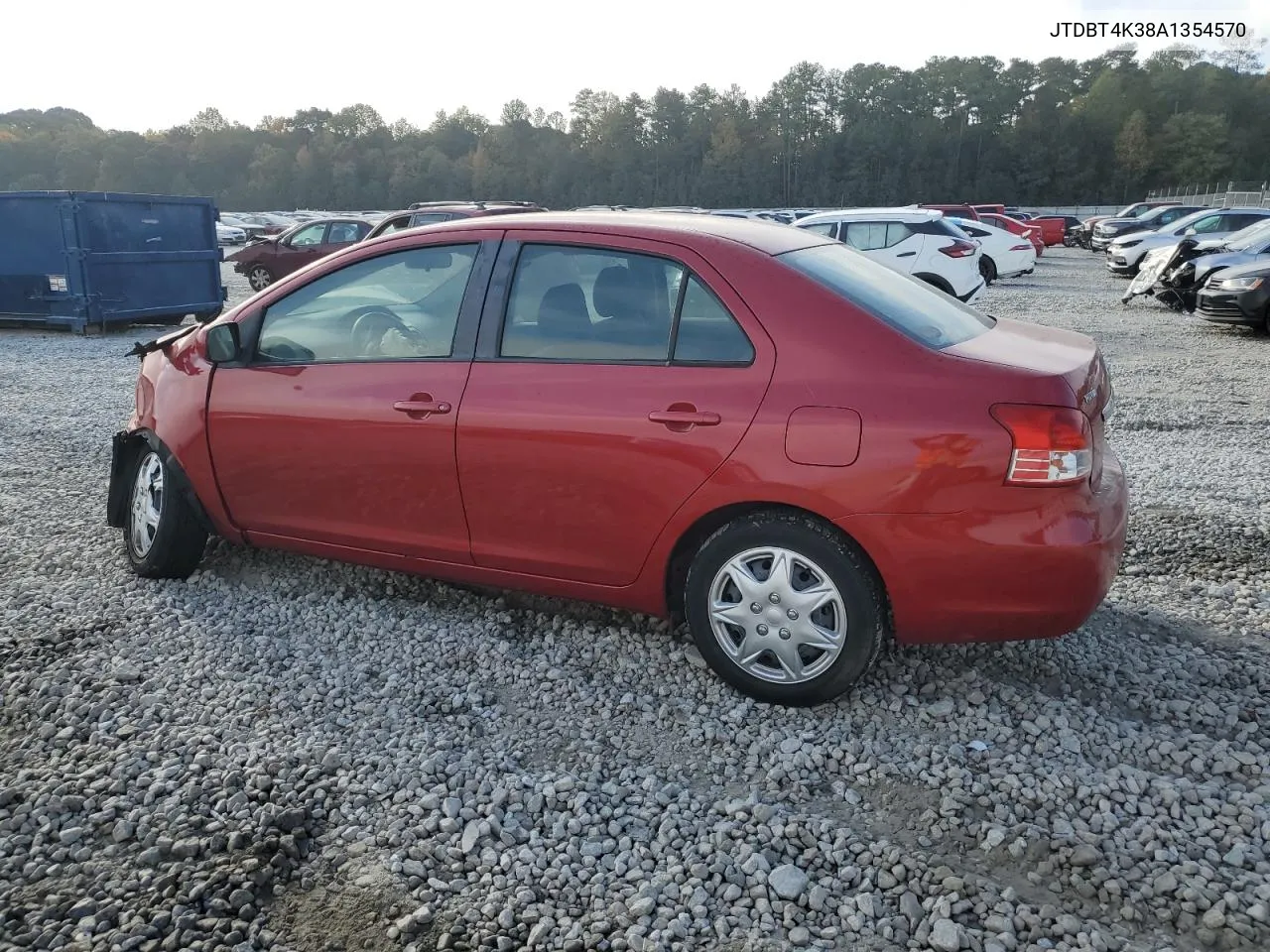 2010 Toyota Yaris VIN: JTDBT4K38A1354570 Lot: 78607614