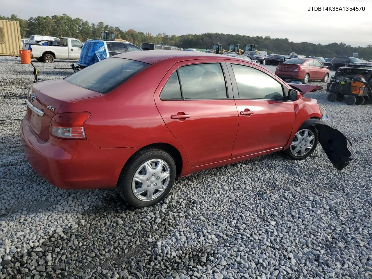 2010 Toyota Yaris VIN: JTDBT4K38A1354570 Lot: 78607614