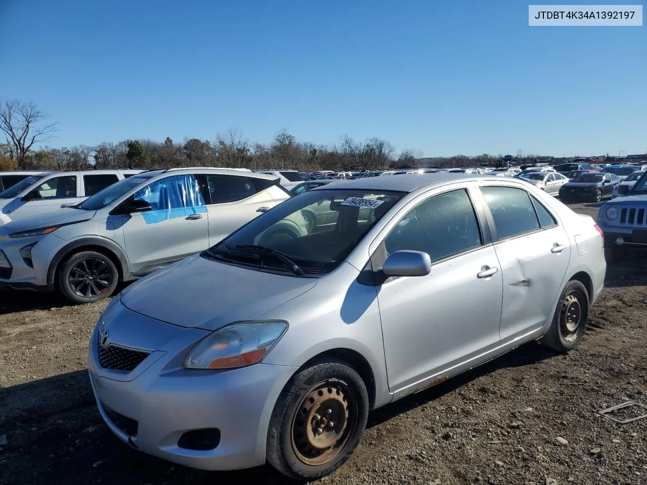 2010 Toyota Yaris VIN: JTDBT4K34A1392197 Lot: 79436954