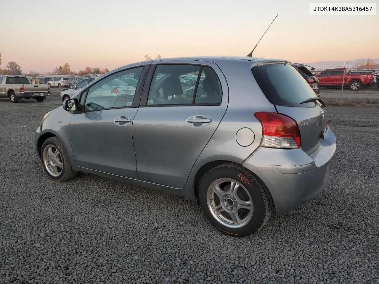 2010 Toyota Yaris VIN: JTDKT4K38A5316457 Lot: 79580314