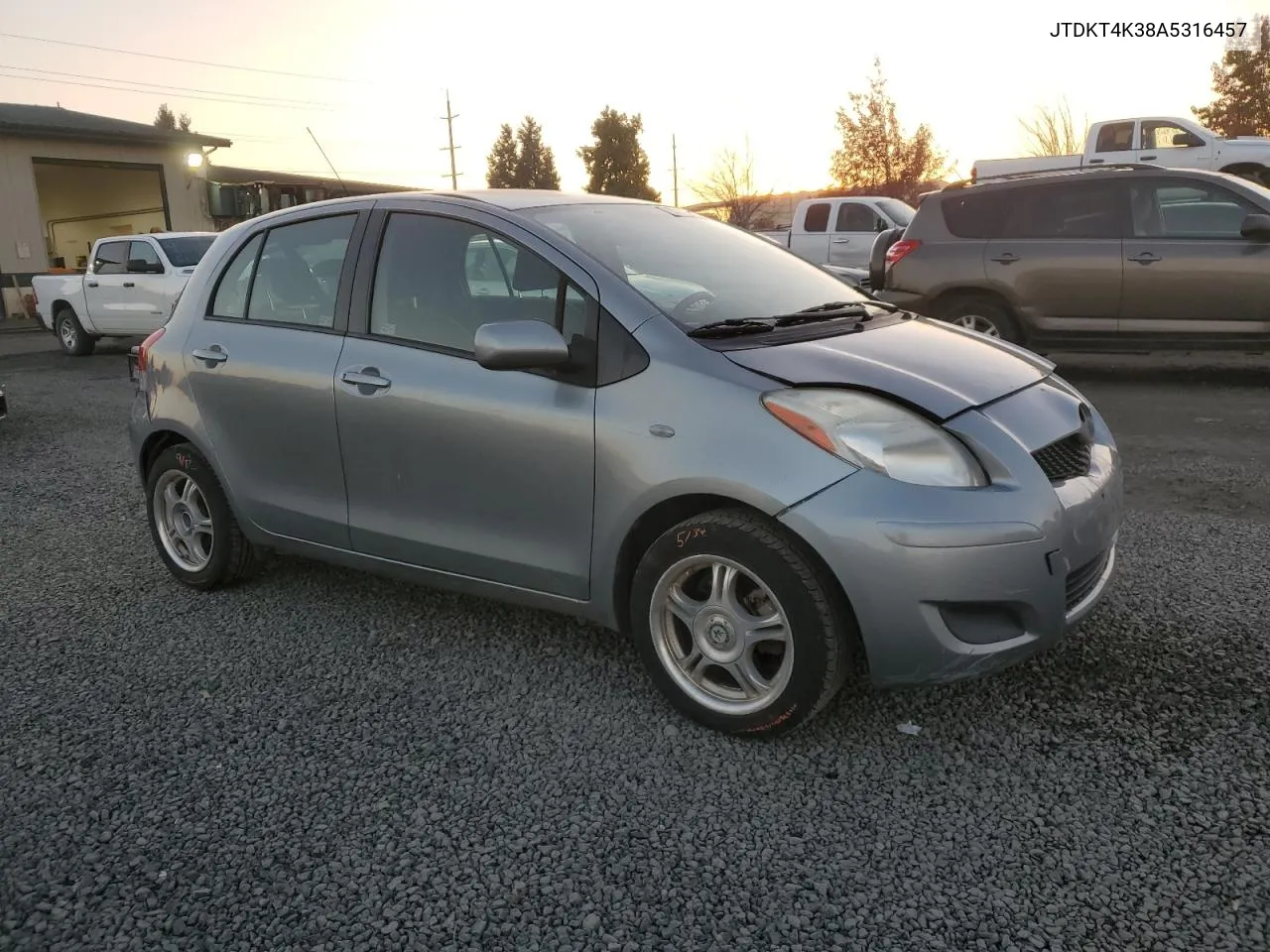 2010 Toyota Yaris VIN: JTDKT4K38A5316457 Lot: 79580314