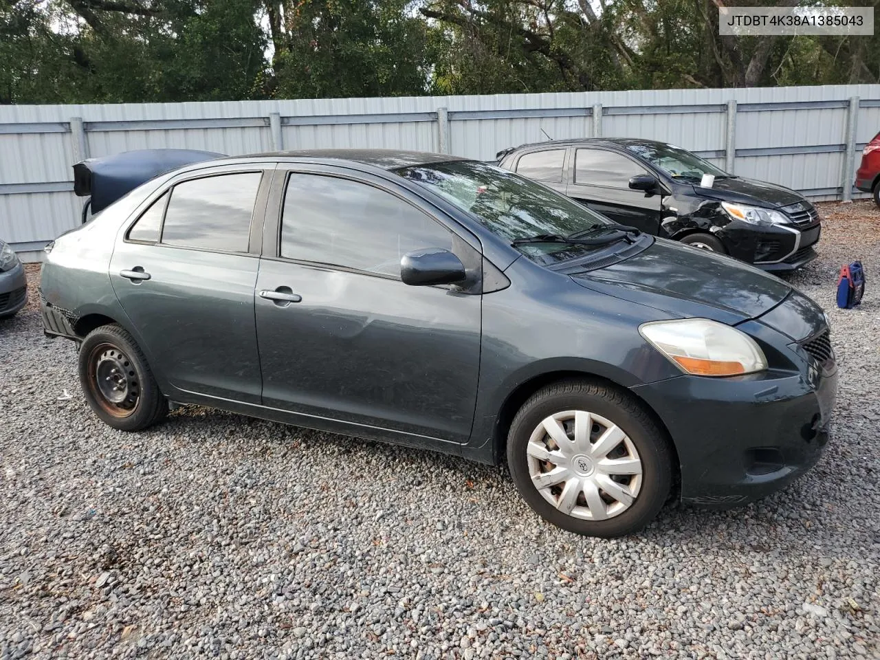 2010 Toyota Yaris VIN: JTDBT4K38A1385043 Lot: 79616244