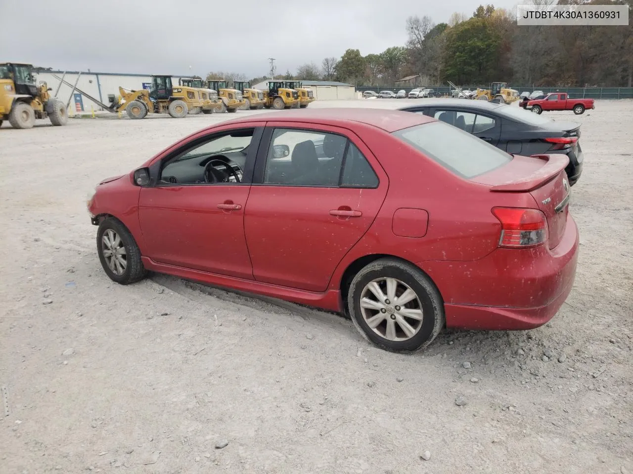 2010 Toyota Yaris VIN: JTDBT4K30A1360931 Lot: 79780484