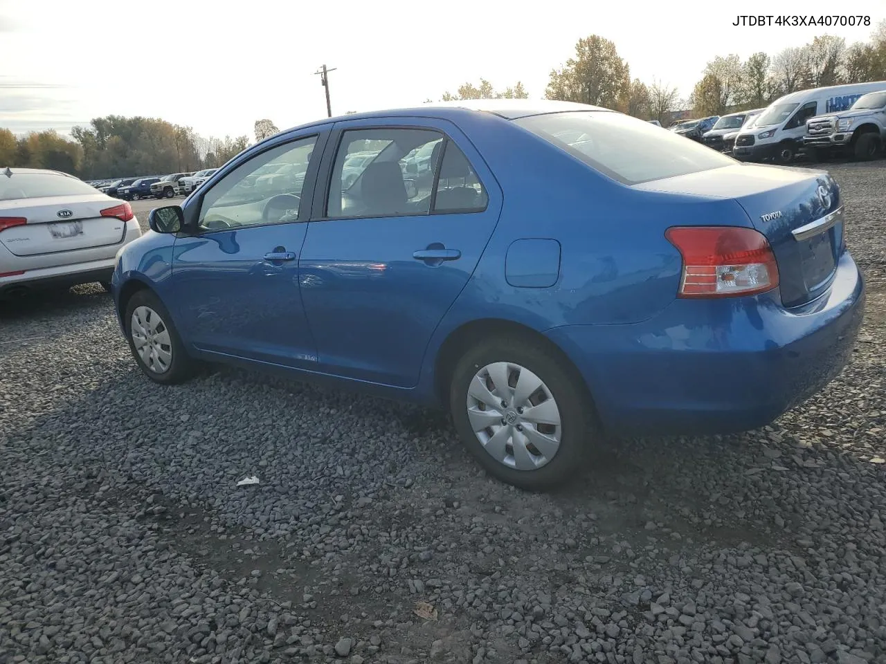 2010 Toyota Yaris VIN: JTDBT4K3XA4070078 Lot: 80172374