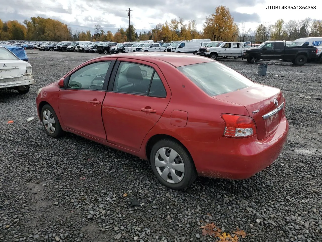 2010 Toyota Yaris VIN: JTDBT4K35A1364358 Lot: 81006264