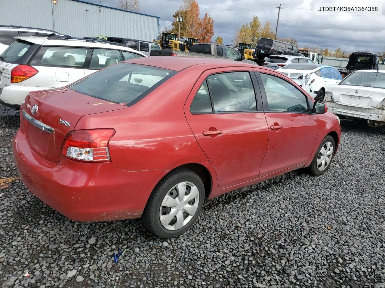 2010 Toyota Yaris VIN: JTDBT4K35A1364358 Lot: 81006264