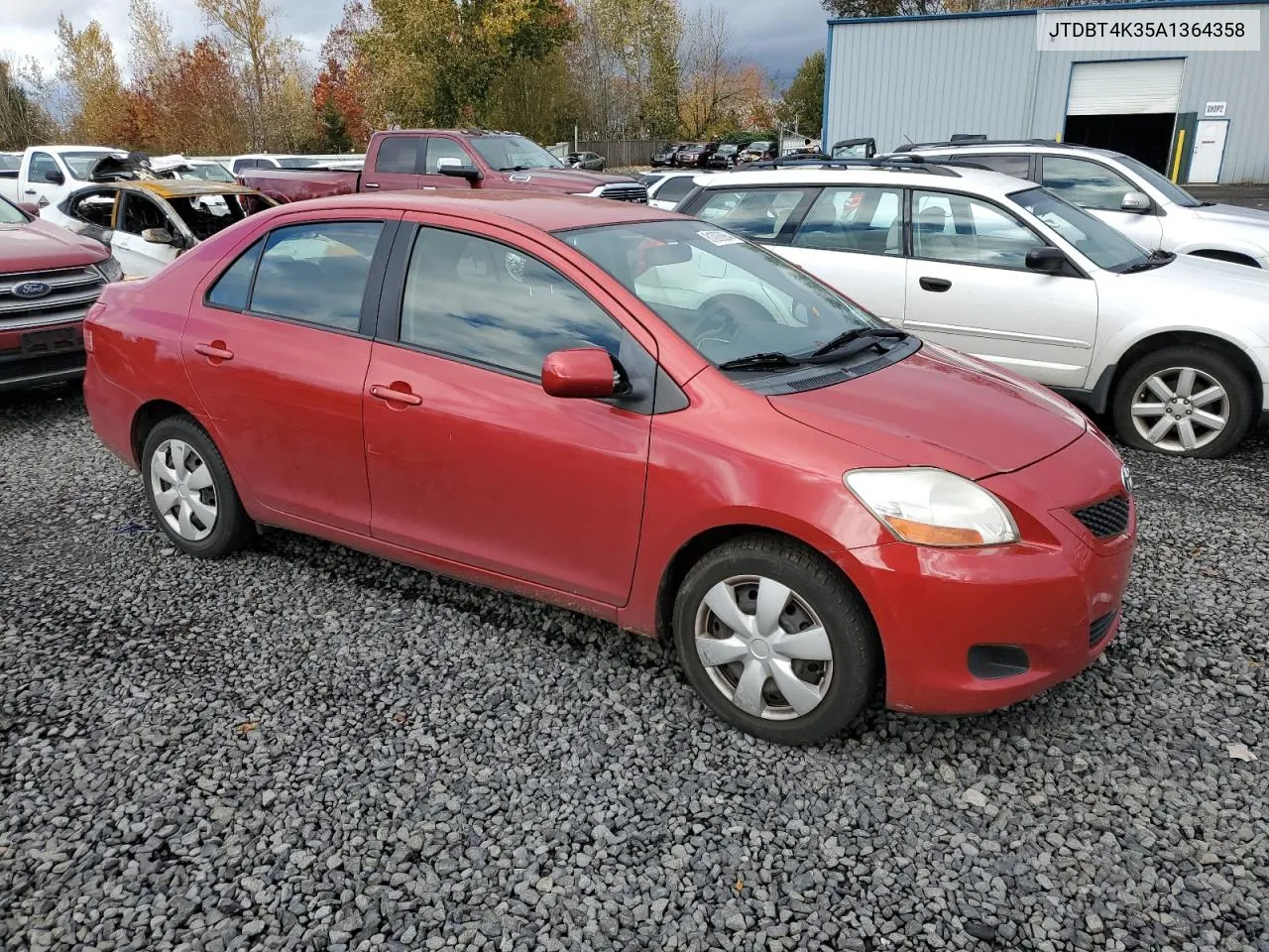 2010 Toyota Yaris VIN: JTDBT4K35A1364358 Lot: 81006264