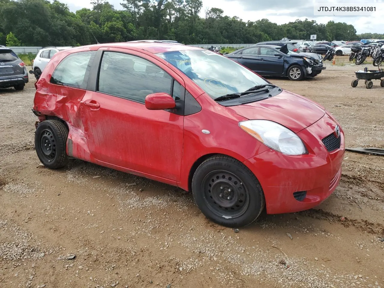 2011 Toyota Yaris VIN: JTDJT4K38B5341081 Lot: 64207754