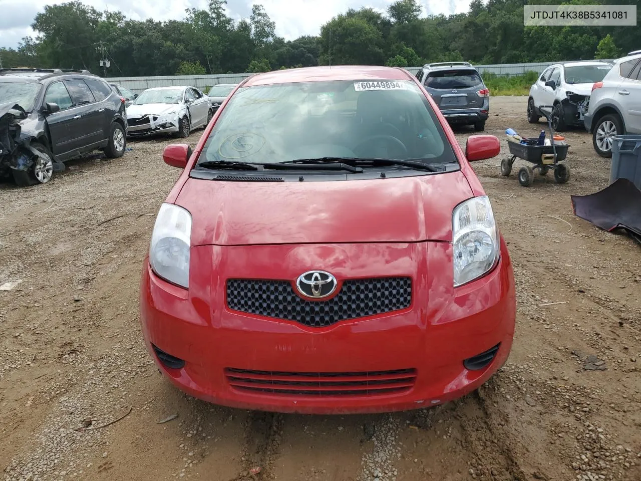 2011 Toyota Yaris VIN: JTDJT4K38B5341081 Lot: 64207754