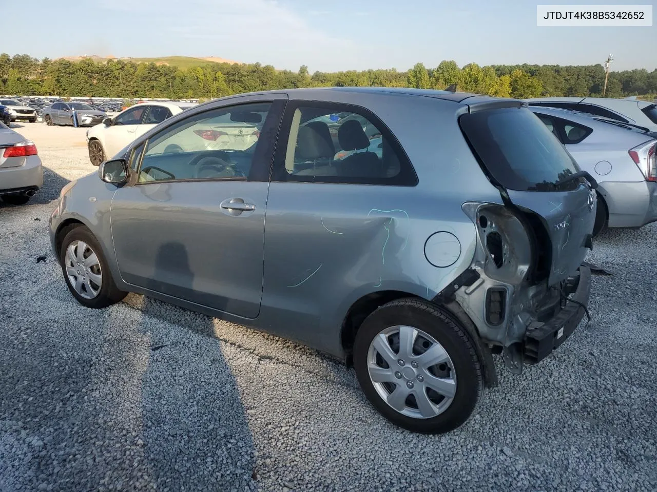 2011 Toyota Yaris VIN: JTDJT4K38B5342652 Lot: 67142744