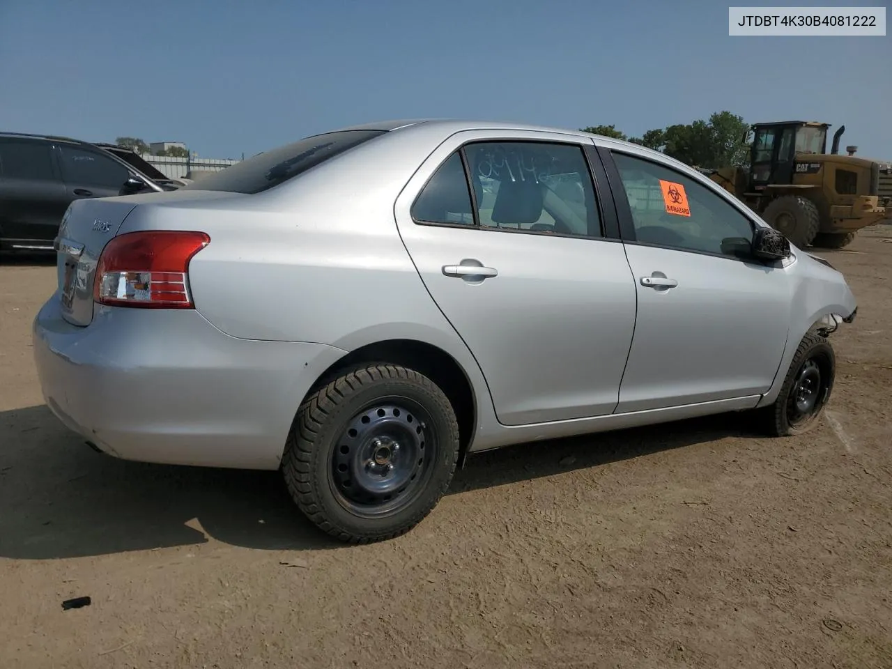 2011 Toyota Yaris VIN: JTDBT4K30B4081222 Lot: 70979974