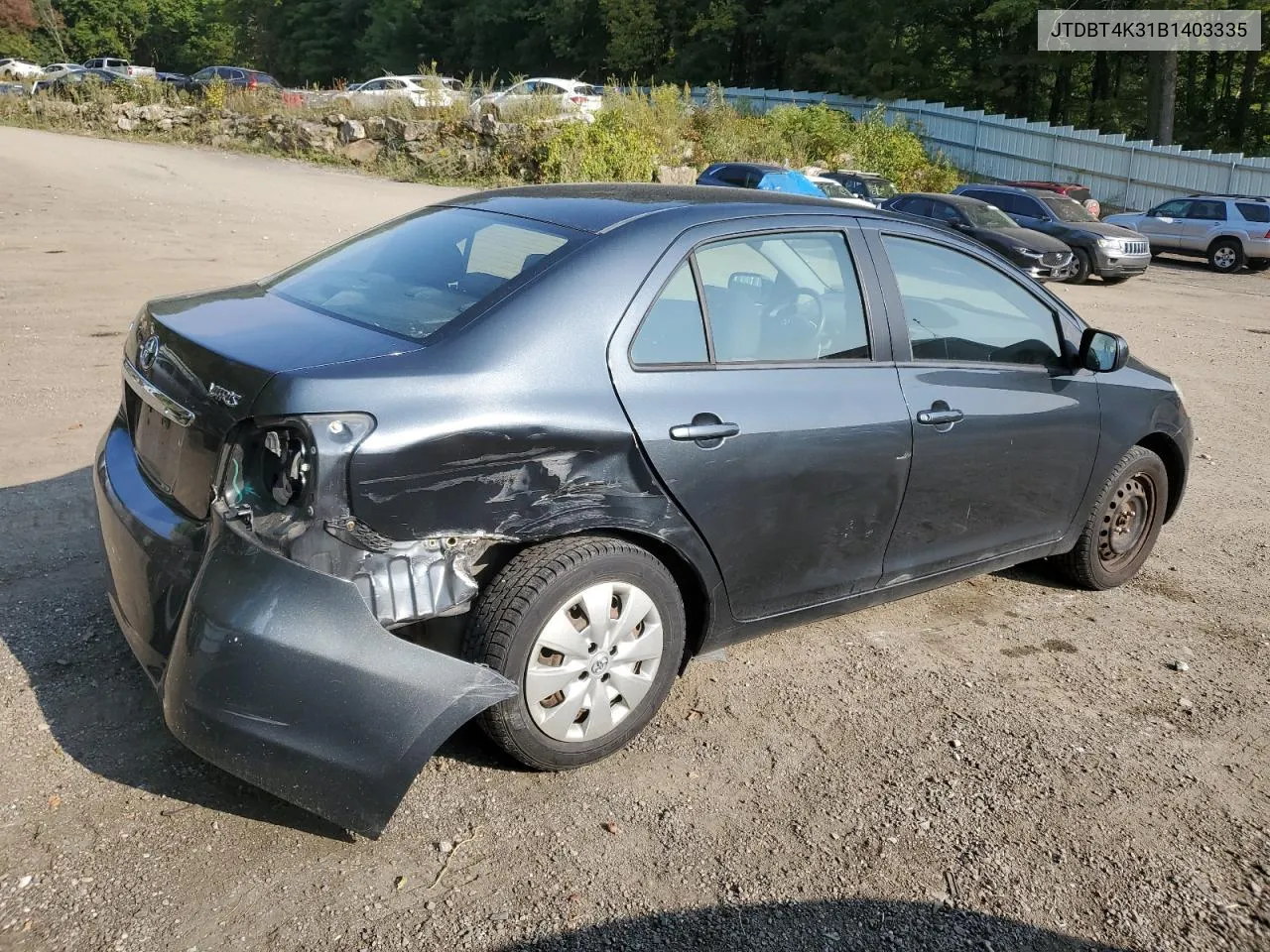 2011 Toyota Yaris VIN: JTDBT4K31B1403335 Lot: 71107924