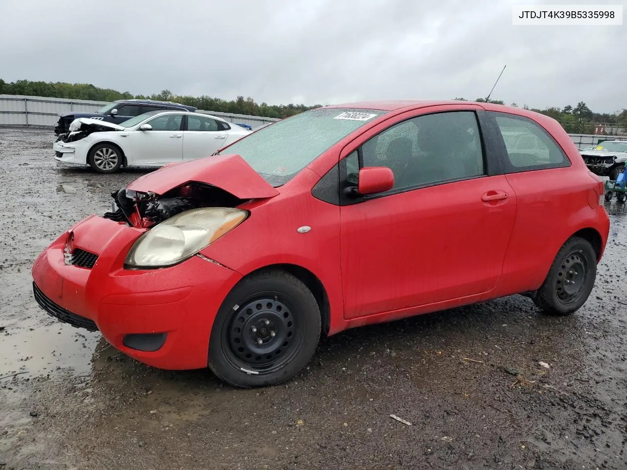 2011 Toyota Yaris VIN: JTDJT4K39B5335998 Lot: 71638224