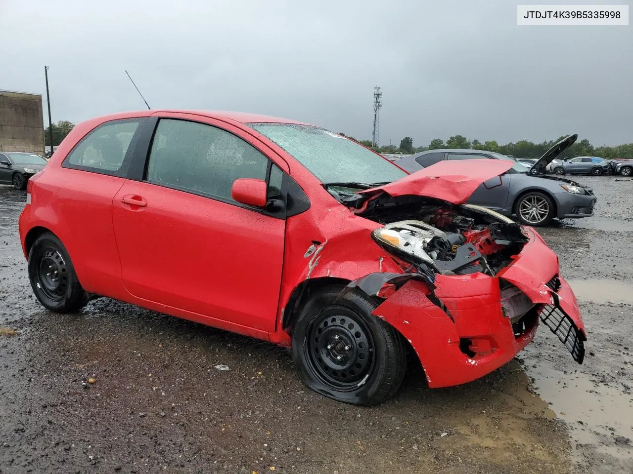 2011 Toyota Yaris VIN: JTDJT4K39B5335998 Lot: 71638224