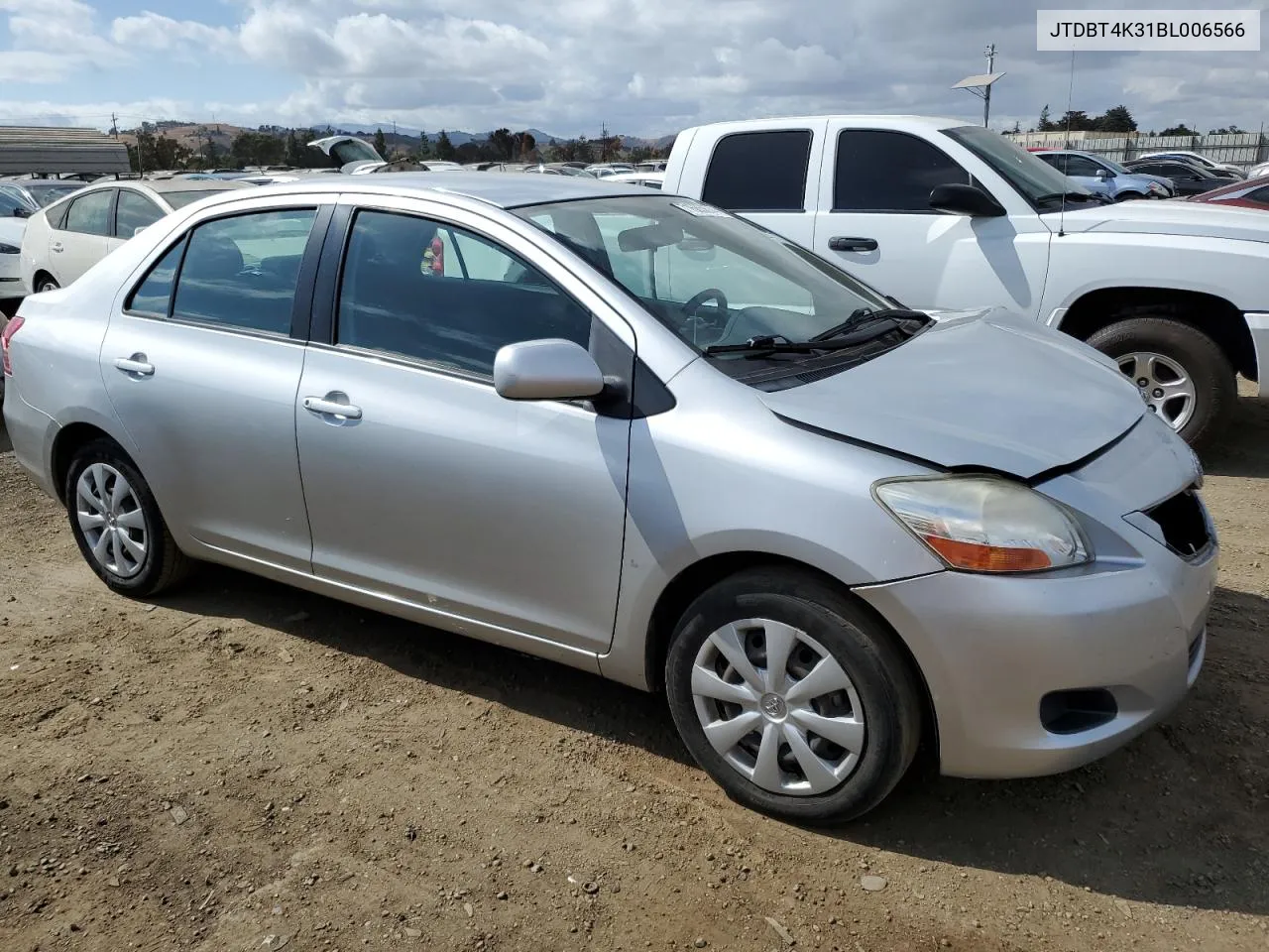 2011 Toyota Yaris VIN: JTDBT4K31BL006566 Lot: 71685874