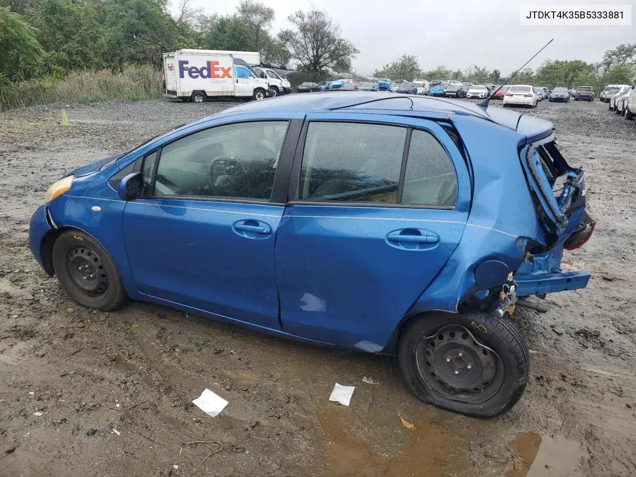 2011 Toyota Yaris VIN: JTDKT4K35B5333881 Lot: 72736984