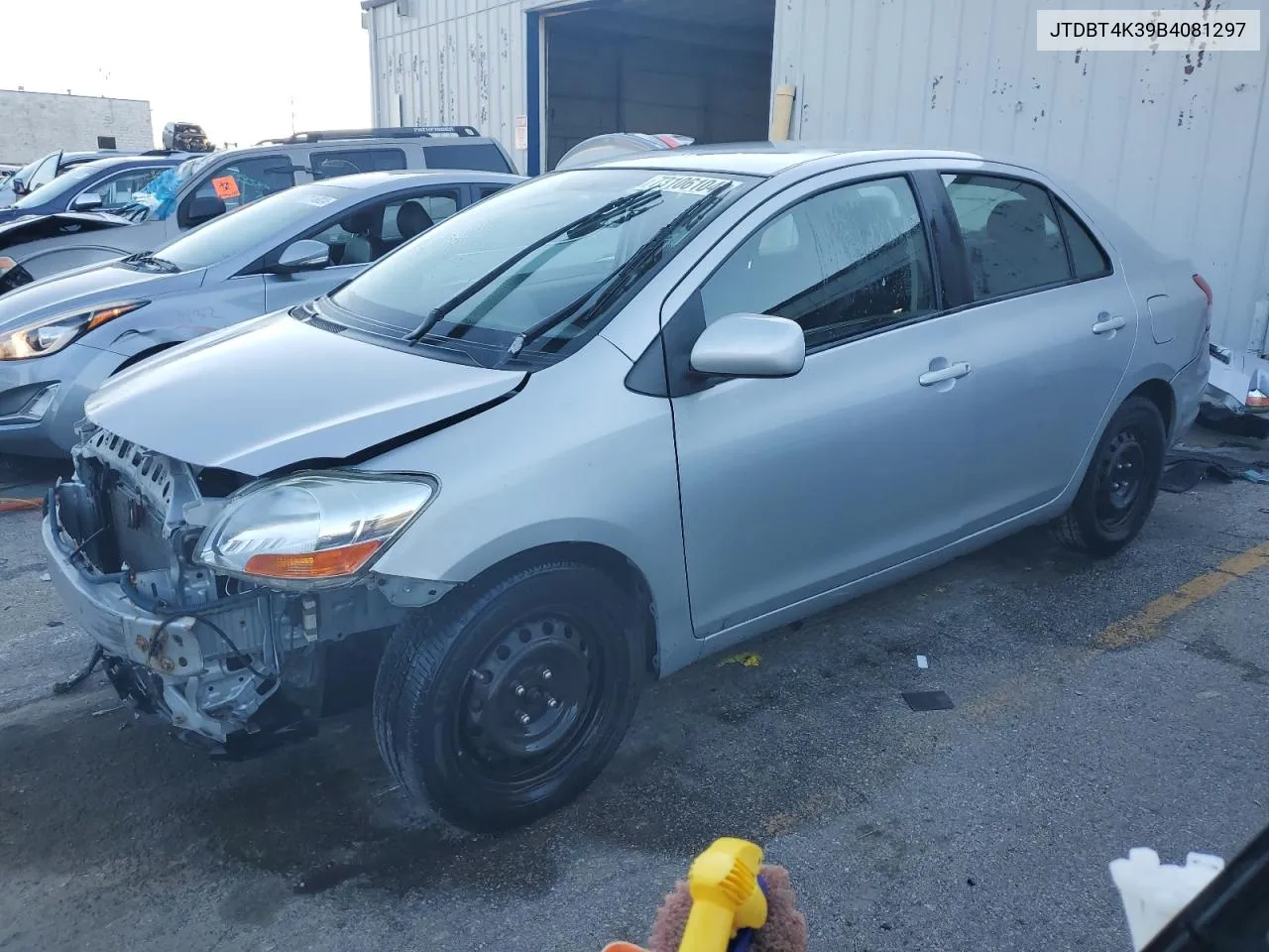 2011 Toyota Yaris VIN: JTDBT4K39B4081297 Lot: 73106104