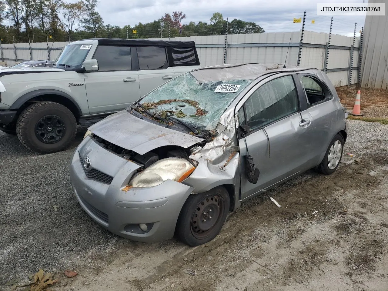 2011 Toyota Yaris VIN: JTDJT4K37B5338768 Lot: 74062204