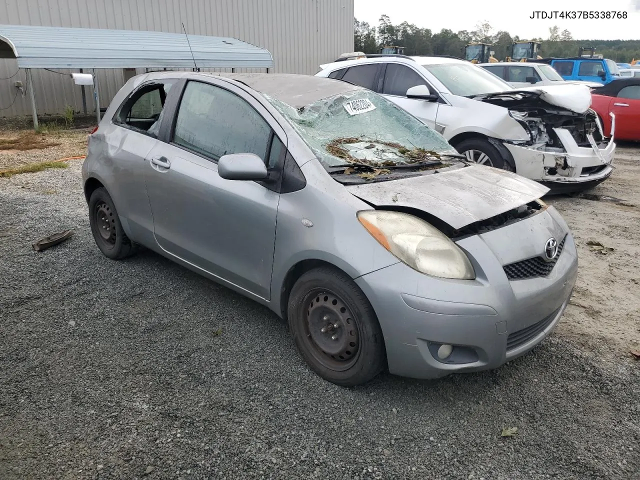 2011 Toyota Yaris VIN: JTDJT4K37B5338768 Lot: 74062204