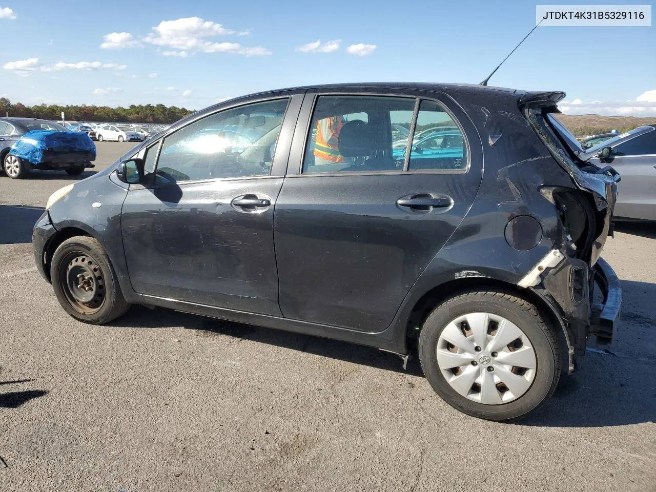 2011 Toyota Yaris VIN: JTDKT4K31B5329116 Lot: 75588974