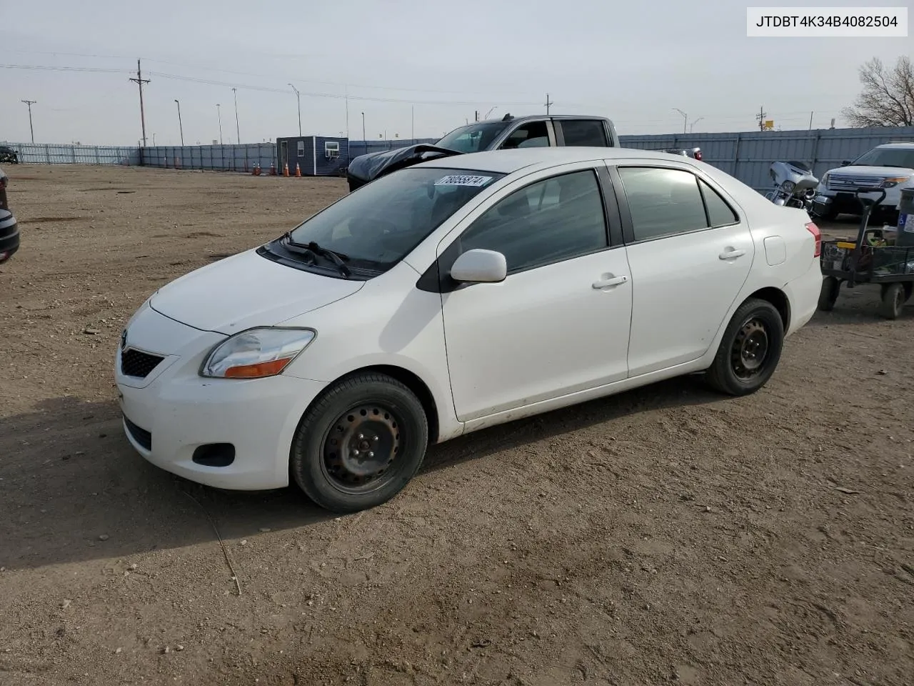 2011 Toyota Yaris VIN: JTDBT4K34B4082504 Lot: 78055874