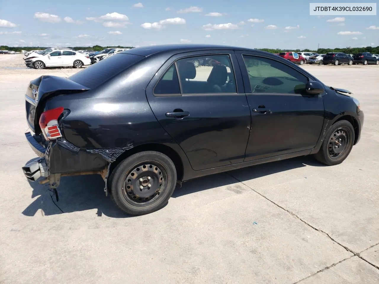 2012 Toyota Yaris VIN: JTDBT4K39CL032690 Lot: 57137824