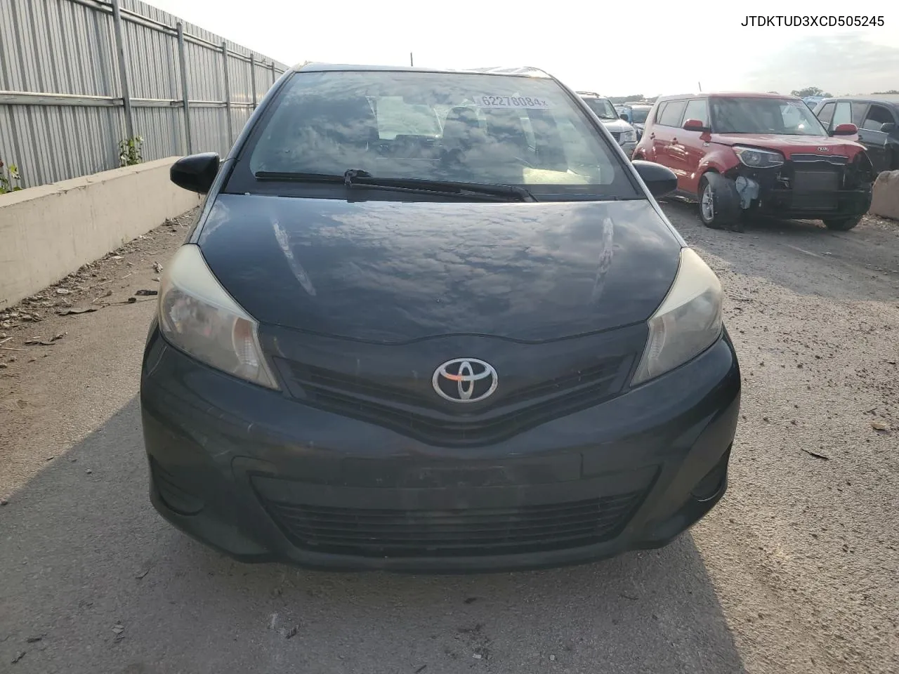 2012 Toyota Yaris VIN: JTDKTUD3XCD505245 Lot: 62278084