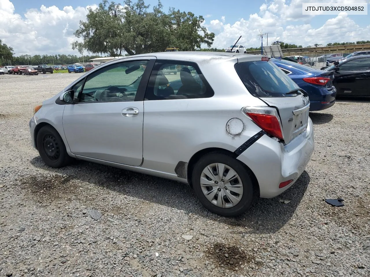 2012 Toyota Yaris VIN: JTDJTUD3XCD504852 Lot: 62361204