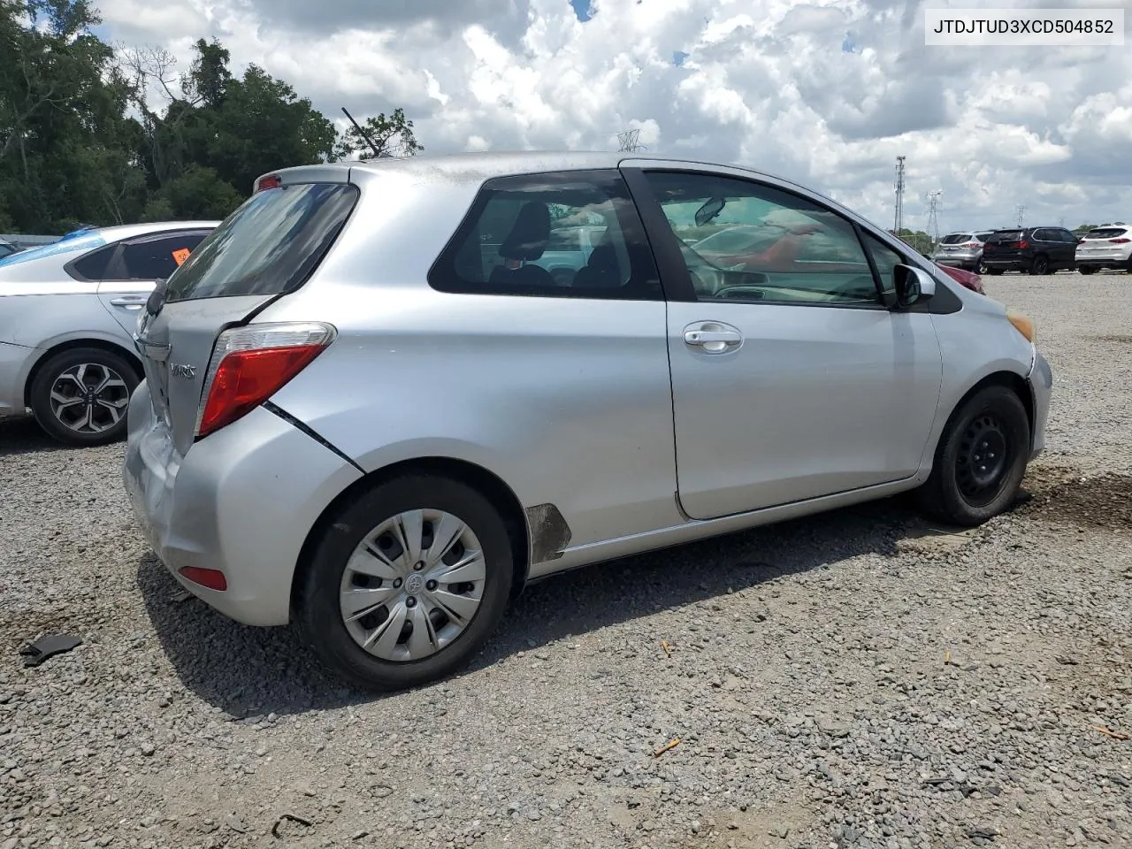 2012 Toyota Yaris VIN: JTDJTUD3XCD504852 Lot: 62361204