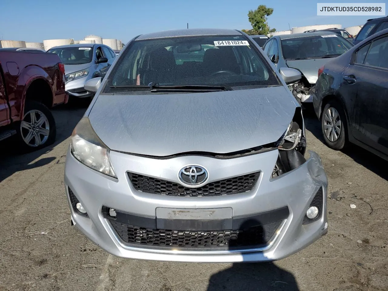 2012 Toyota Yaris VIN: JTDKTUD35CD528982 Lot: 64181024