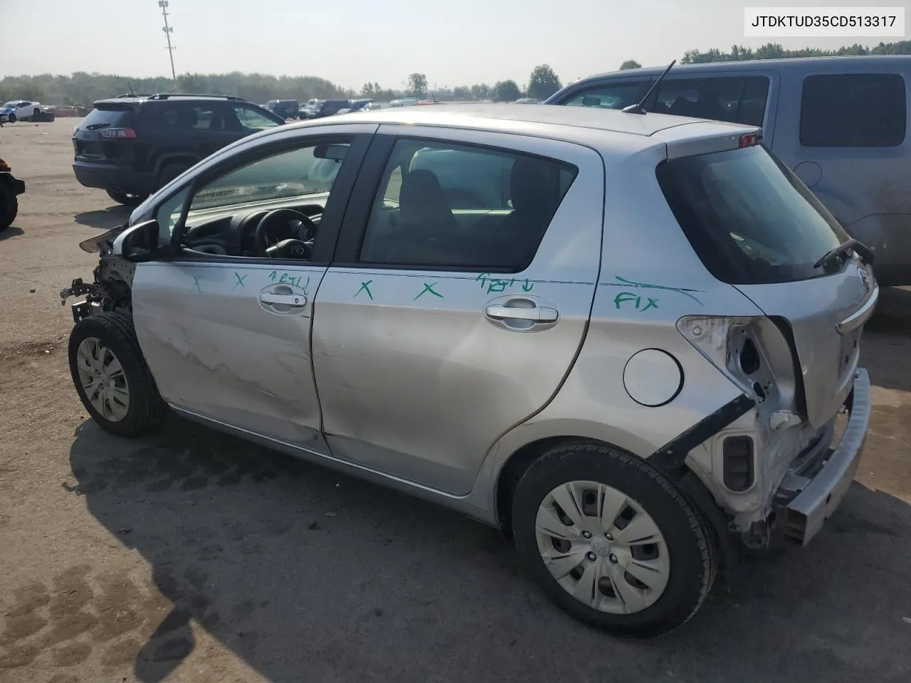 JTDKTUD35CD513317 2012 Toyota Yaris