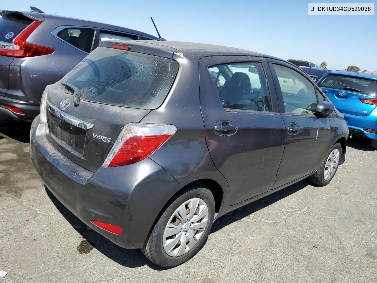 JTDKTUD34CD529038 2012 Toyota Yaris