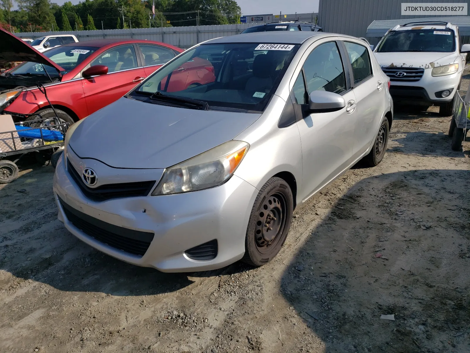 JTDKTUD30CD518277 2012 Toyota Yaris