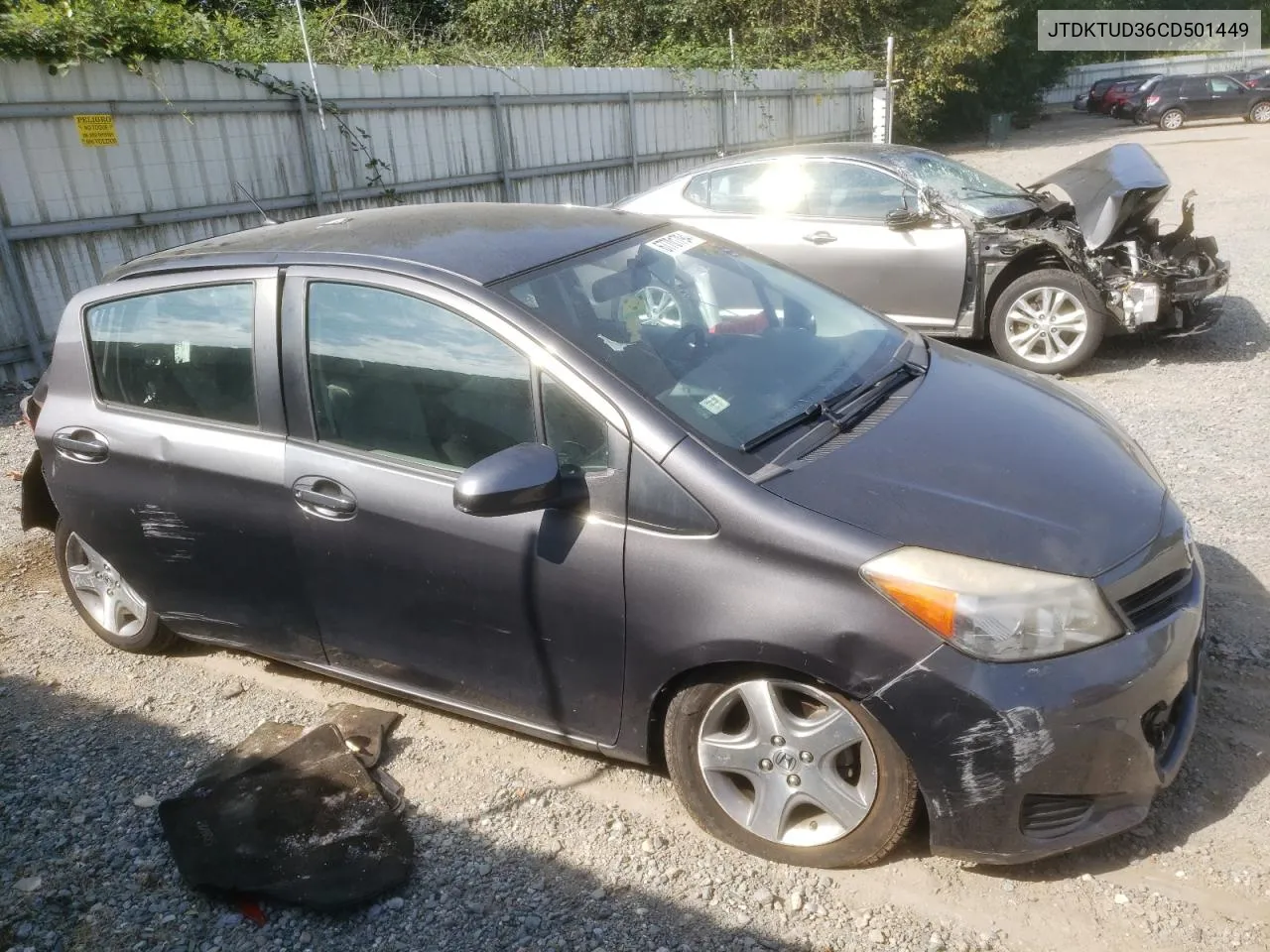 JTDKTUD36CD501449 2012 Toyota Yaris