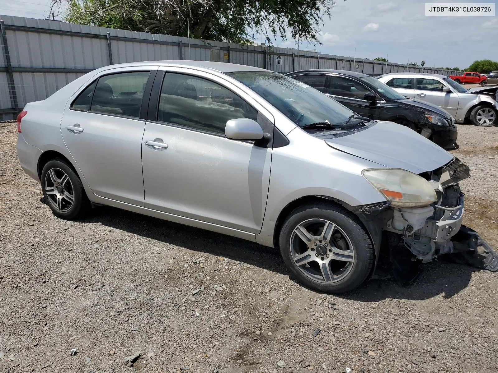 2012 Toyota Yaris VIN: JTDBT4K31CL038726 Lot: 67777074