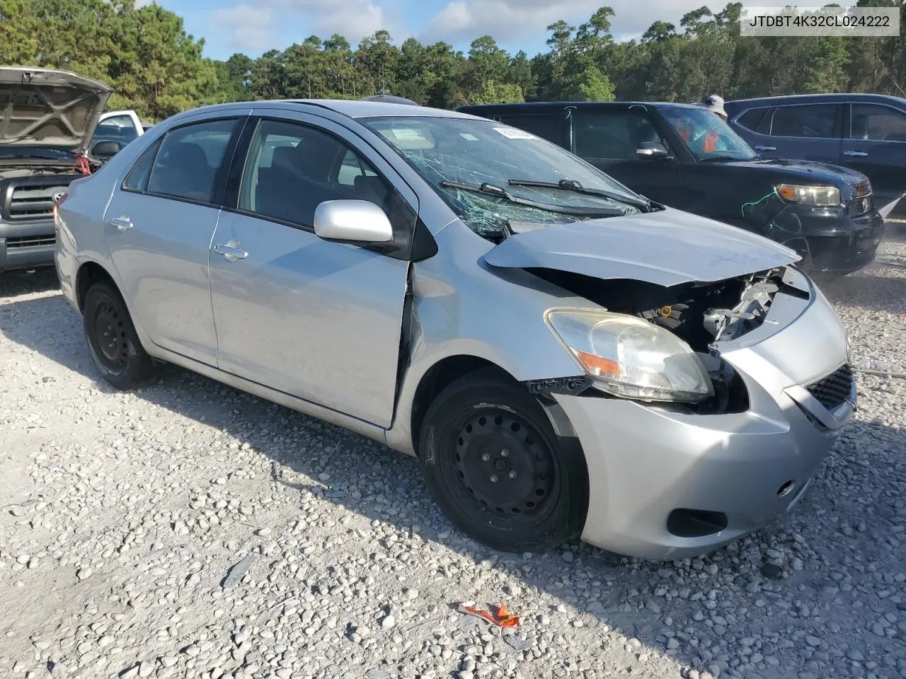 2012 Toyota Yaris VIN: JTDBT4K32CL024222 Lot: 67790074