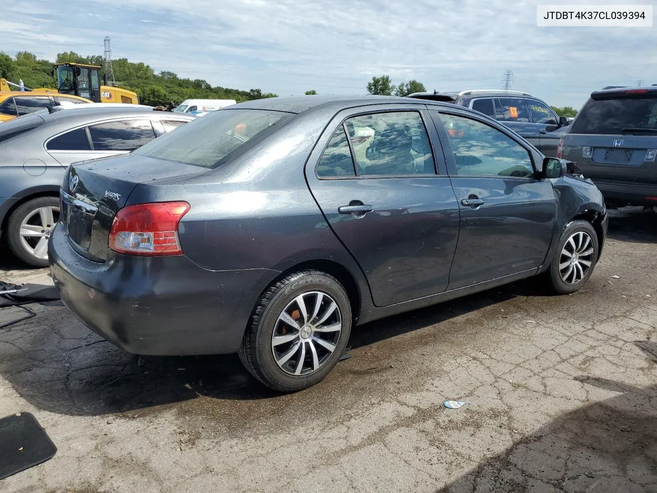 JTDBT4K37CL039394 2012 Toyota Yaris