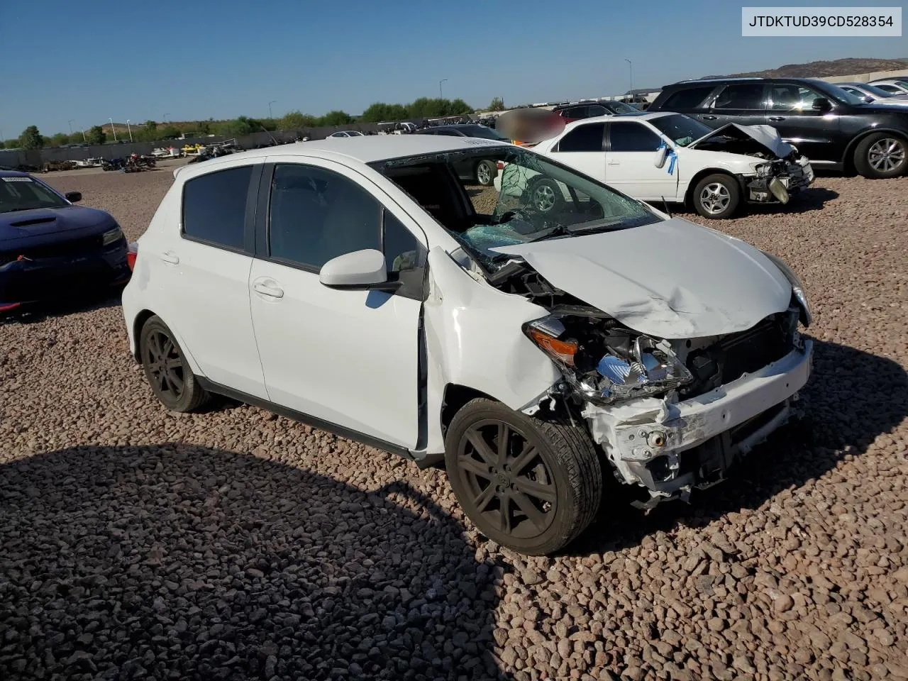 2012 Toyota Yaris VIN: JTDKTUD39CD528354 Lot: 69876814