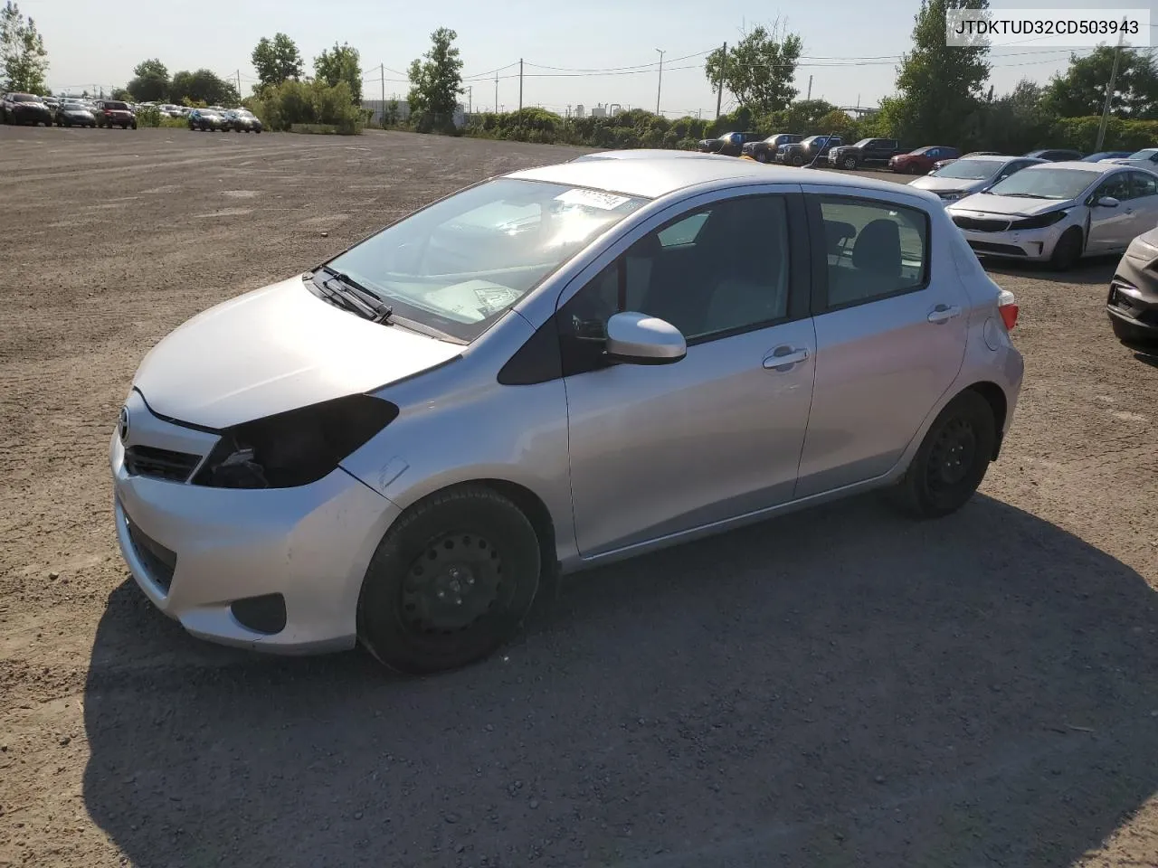 JTDKTUD32CD503943 2012 Toyota Yaris