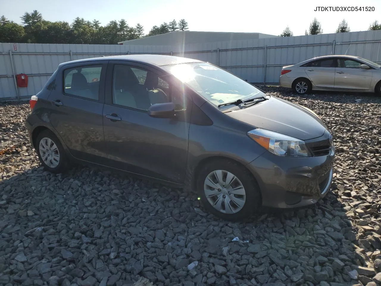 2012 Toyota Yaris VIN: JTDKTUD3XCD541520 Lot: 70361824