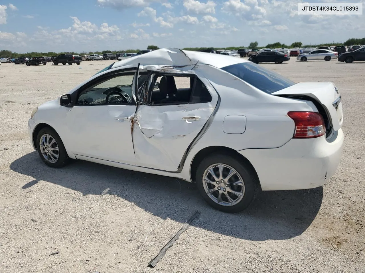 2012 Toyota Yaris VIN: JTDBT4K34CL015893 Lot: 71441564