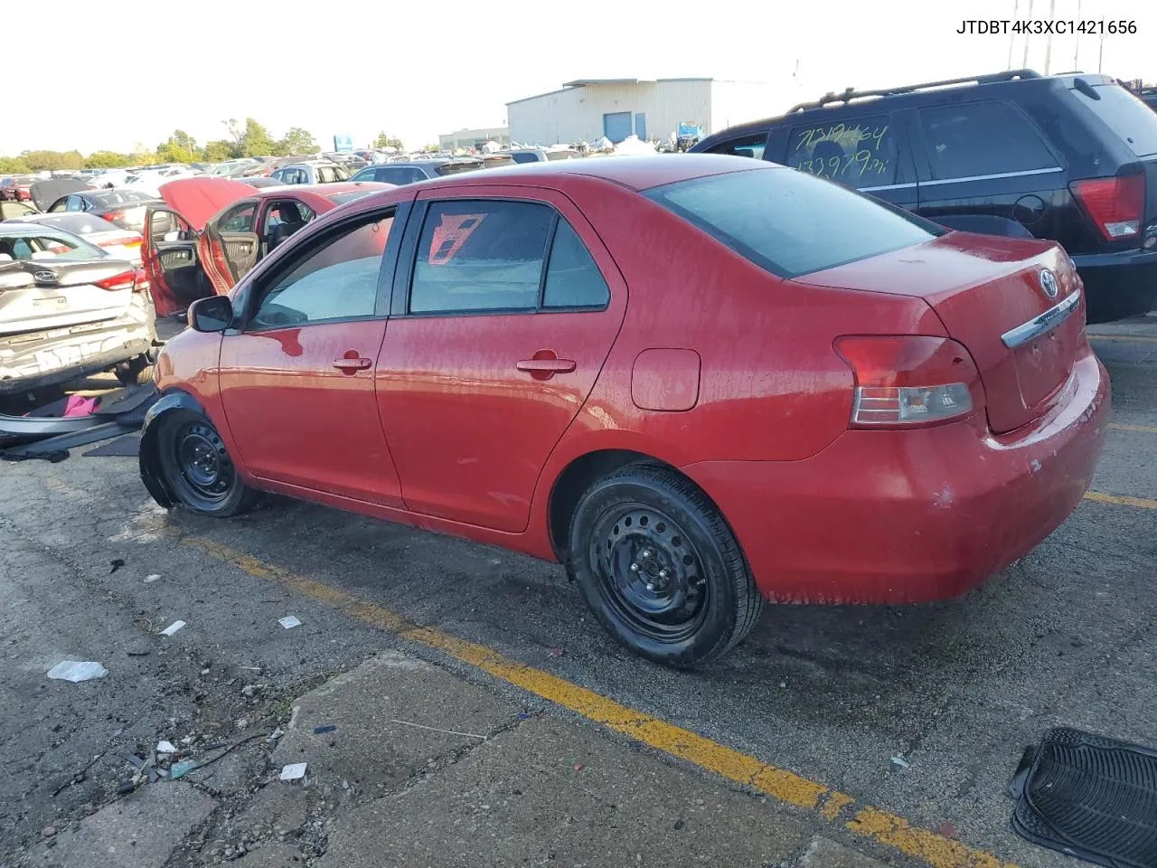 2012 Toyota Yaris VIN: JTDBT4K3XC1421656 Lot: 71462804