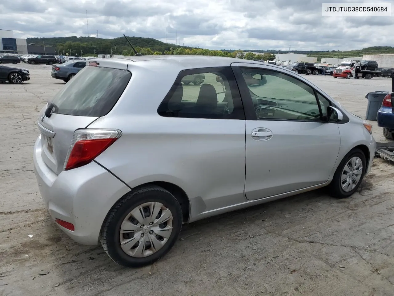 2012 Toyota Yaris VIN: JTDJTUD38CD540684 Lot: 71673174