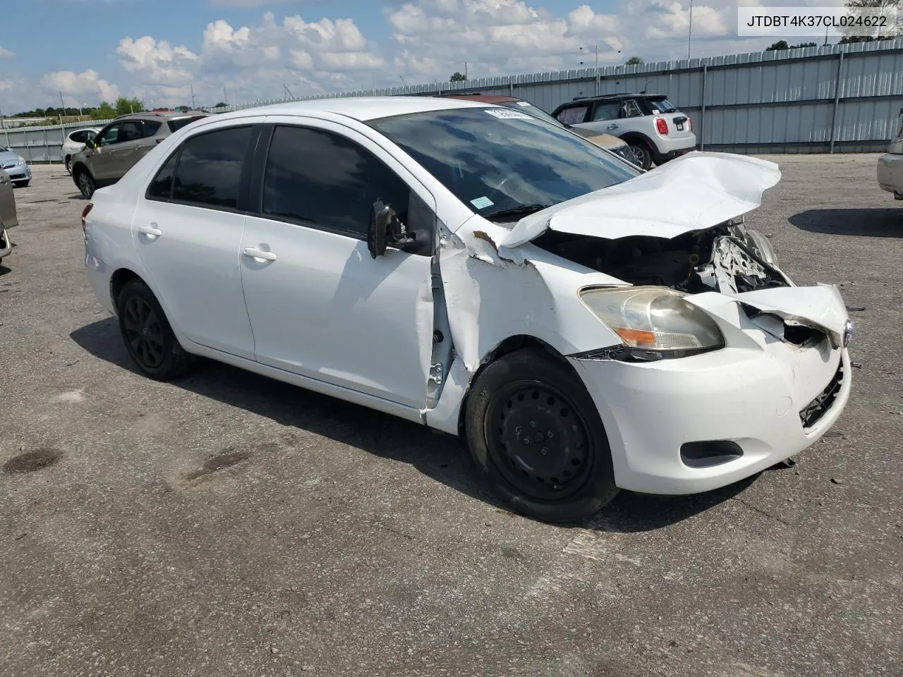 2012 Toyota Yaris VIN: JTDBT4K37CL024622 Lot: 72566444