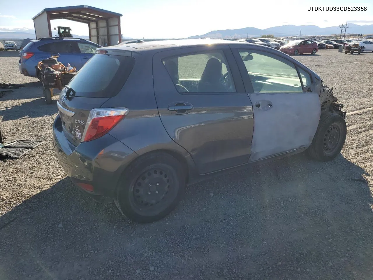 2012 Toyota Yaris VIN: JTDKTUD33CD523358 Lot: 72798454